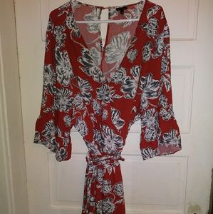 Floral shorts jumper